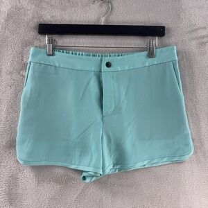 Rag & Bone Jess Shorts Womens Size‎ 8 Teal Tailored Lightweight Dress Casual